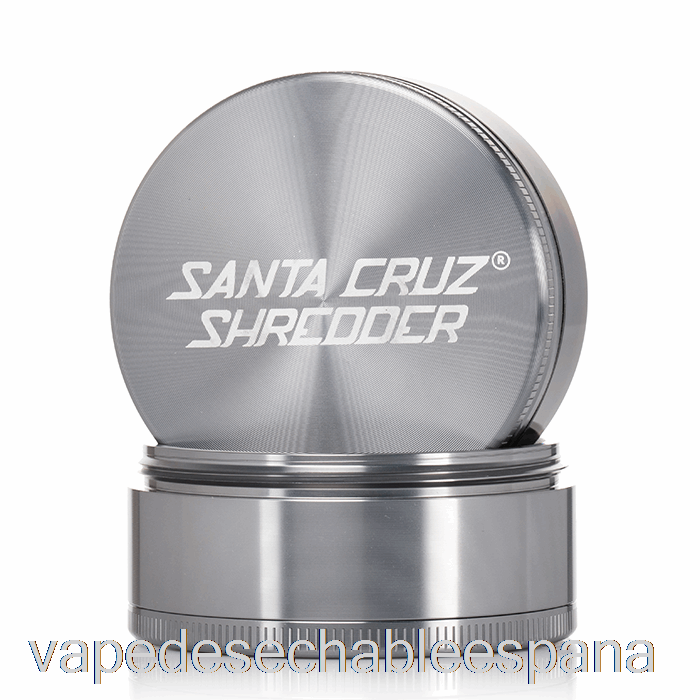 Trituradora Vape España Santa Cruz 2.75 Pulgadas Molinillo Grande De 4 Piezas Gris (70 Mm)